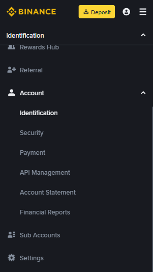 Click ‘Continue with Binance’ on Tezcai